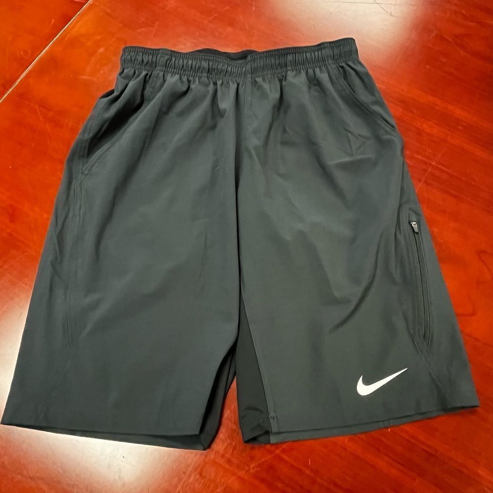 Nike Dri-Fit Black Long Athletic Shorts sz S EUC